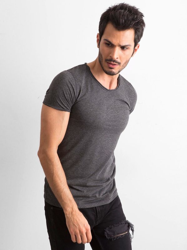 Wholesale Graphite Melange Smooth Men's T-Shirt