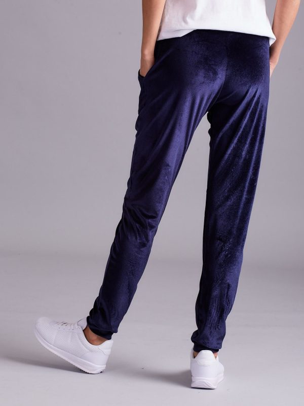 Wholesale Navy blue velor pants