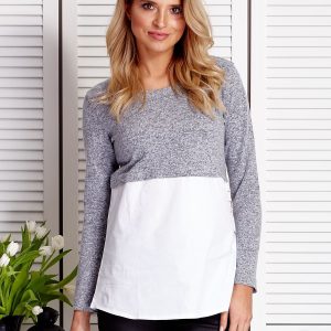 Wholesale Grey blouse 2in1