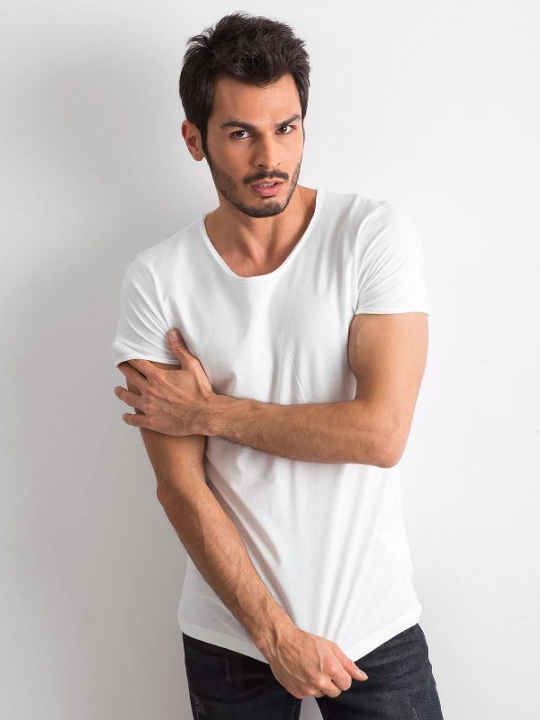 Wholesale Ecru Men's Smooth T-Shirt