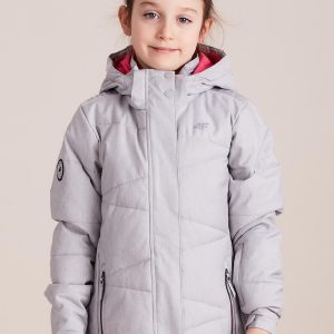 Wholesale 4F Grey Ski Jacket for Girl