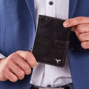 Wholesale Black Men's Flip Wallet