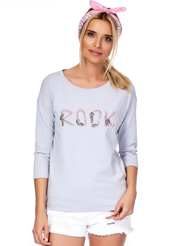 Wholesale Grey blouse ROCK