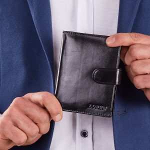 Wholesale Wallet with clasp men black