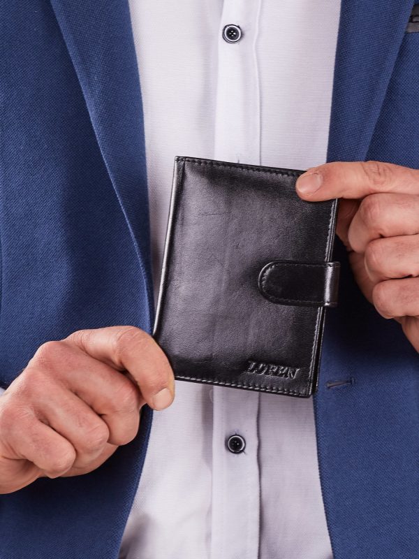 Wholesale Wallet with clasp men black