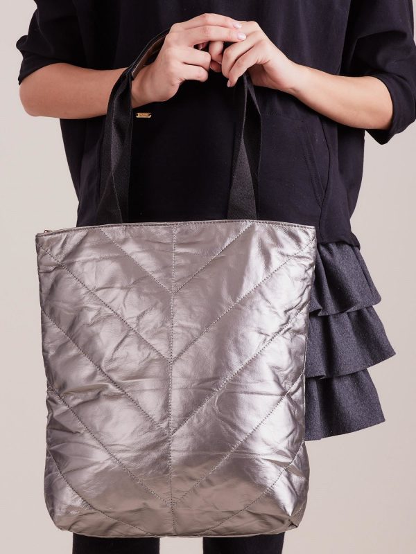 Wholesale Silver Quilted Bag