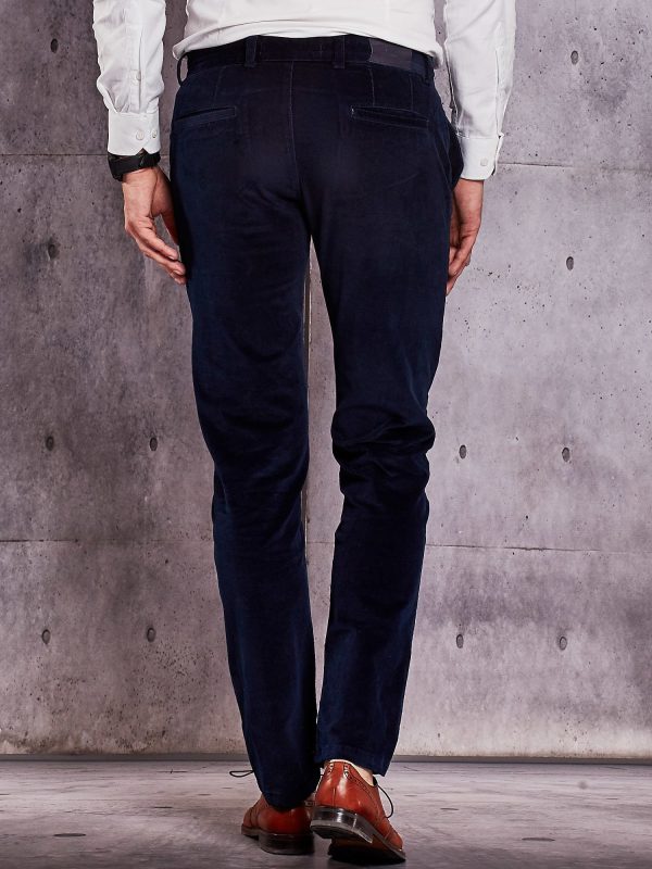 Wholesale Men's Corduroy Trousers Navy Blue