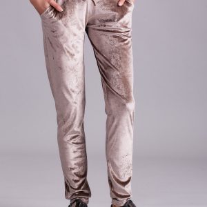 Wholesale Velour trousers beige