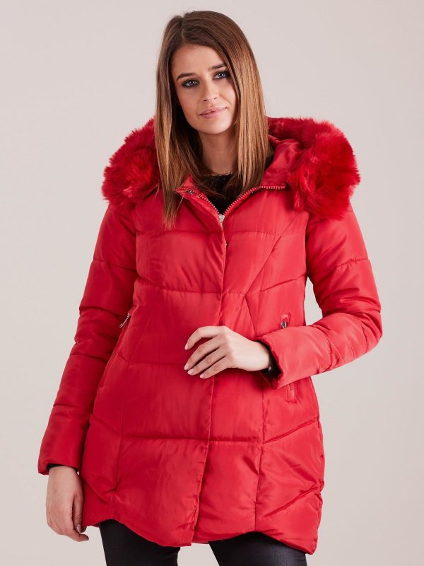 Wholesale Red Women's Winter Jacket