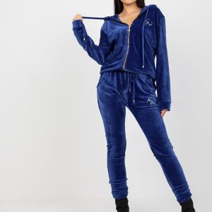 Wholesale Cobalt Women's Velour Set with Melody Pants