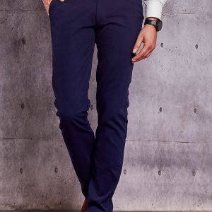 Wholesale Men's Navy Fabric Pants