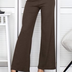 Wholesale Khaki wide striped pants