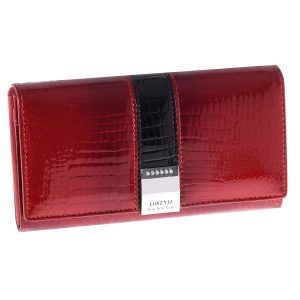 Wholesale Dark Red Crocodile Leather Pattern Wallet