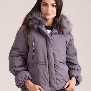 Wholesale Grey women's jacket for winter