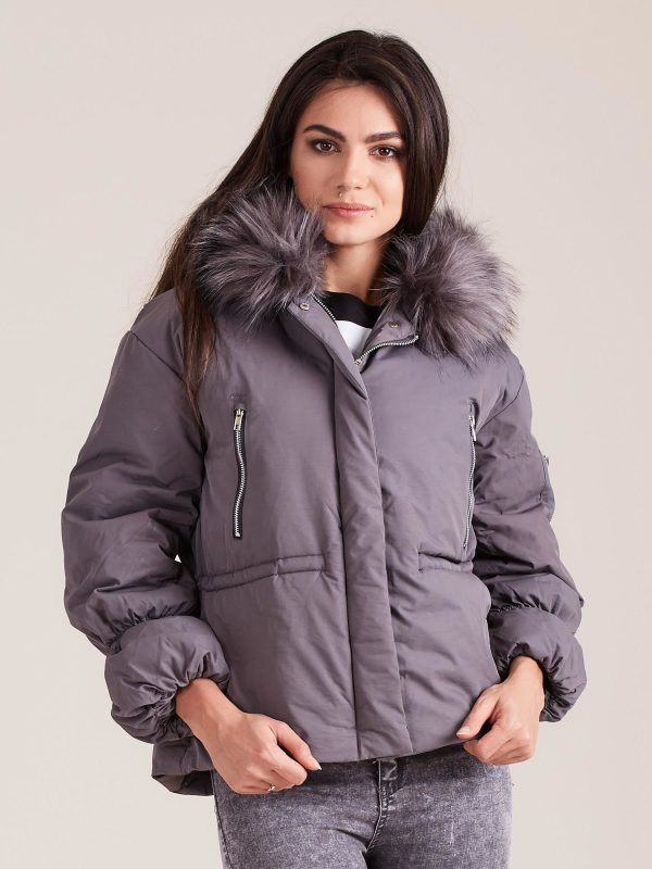 Wholesale Grey women's jacket for winter