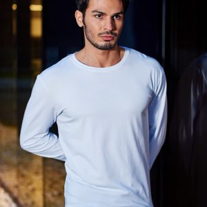 Wholesale Smooth blouse men's white long sleeve