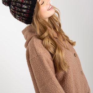 Wholesale Black Women's Winter Hat with Tassel