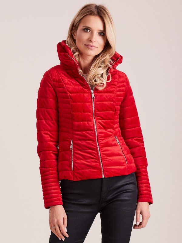 Wholesale Red velour jacket