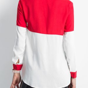 Wholesale White and red women's shirt