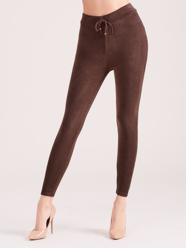 Wholesale Brown Corduroy Leggings