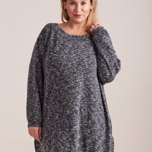 Wholesale Graphite melange tunic PLUS SIZE