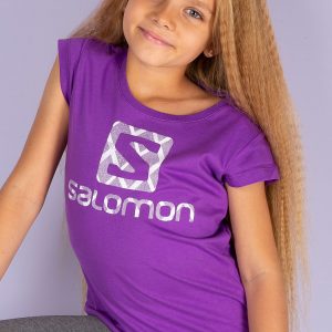 Wholesale SALOMON Purple t-shirt for girls