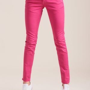 Wholesale Fuchsia trousers in regular cut