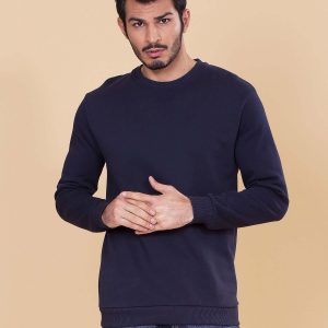 Wholesale Navy blue sweatshirt for men basic