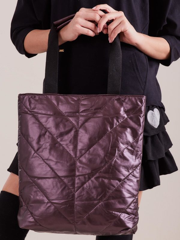 Wholesale Purple quilted bag