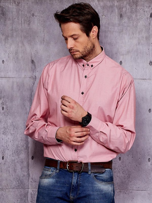 Wholesale Men's shirt pink PLUS SIZE