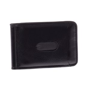 Wholesale Black mini wallet for banknotes and cards