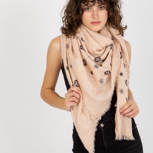 Wholesale Pink women's scarf with prints