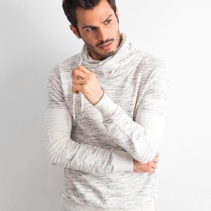 Wholesale Ecru melange sweatshirt for men