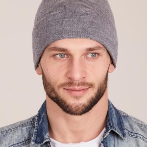 Wholesale Grey Turned Men's Hat