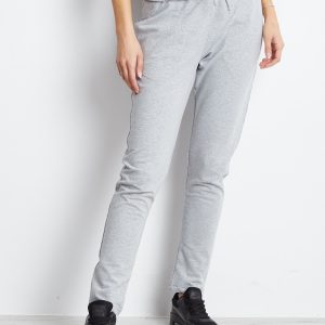 Wholesale Sweatpants light grey with strict trim