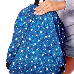 Wholesale Blue backpack in stars