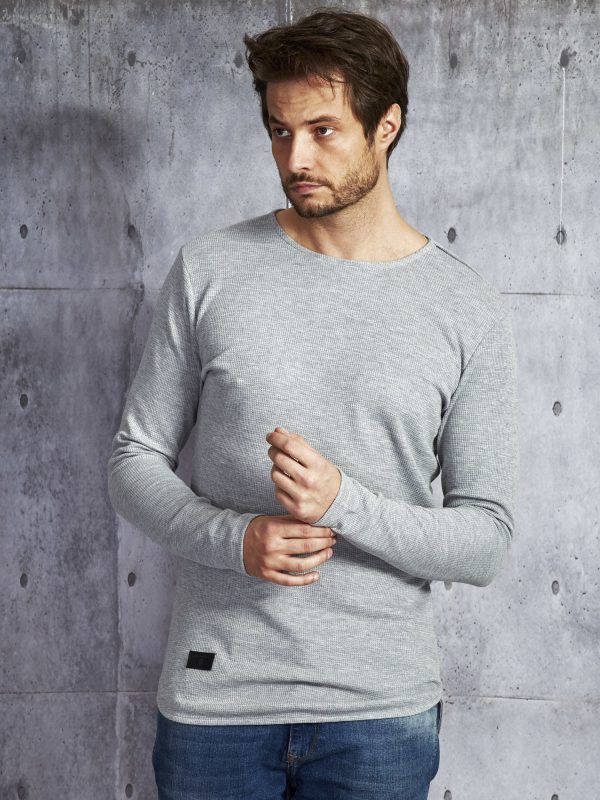 Wholesale Grey Longer Blouse for Men