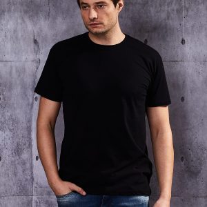 Wholesale Men's Black T-Shirt