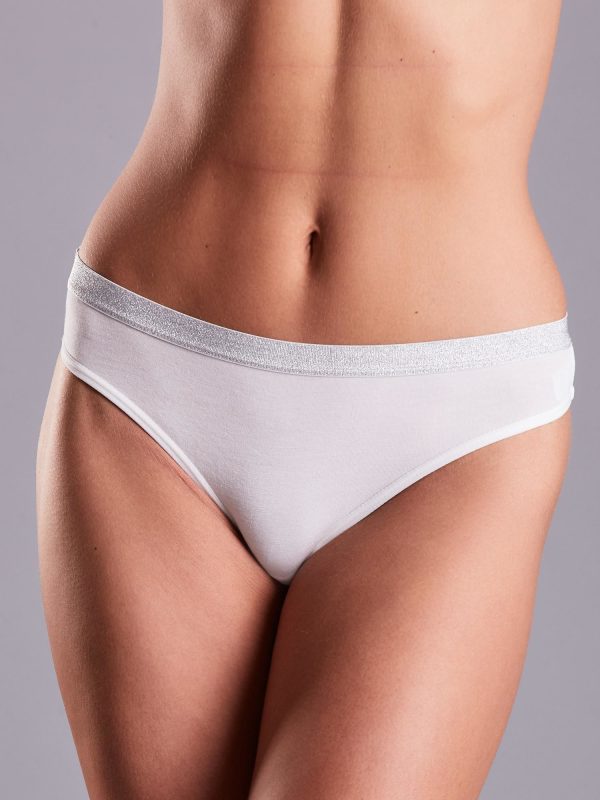 Wholesale White Cotton Thong