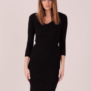 Wholesale Dress with side cutouts black