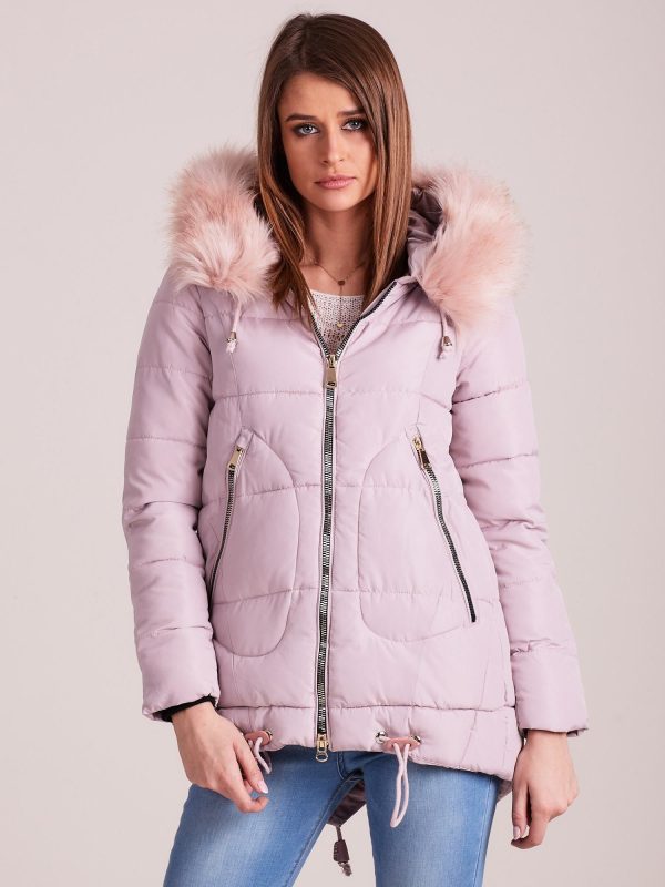 Wholesale Pink women's jacket for winter