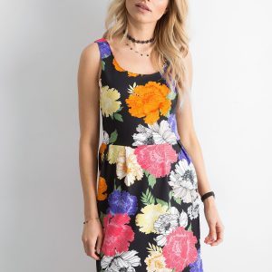 Wholesale Dress with large colorful flowers