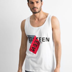 Wholesale Cotton men's tank top white