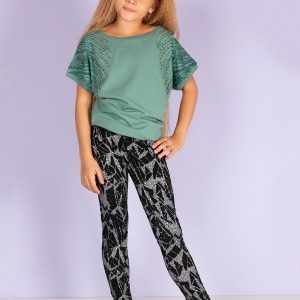 Wholesale Black Leggings For Girl With Patterns