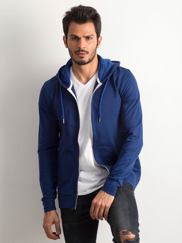 Wholesale Blue Men's Hoodie