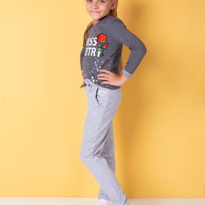 Wholesale Light gray sweatpants for girl