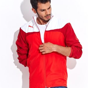 Wholesale PUMA White-Red Zip Hoodie Men's Sports