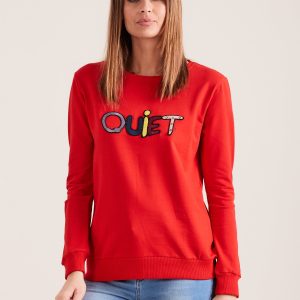 Wholesale RED SWEATSHIRT QUIET