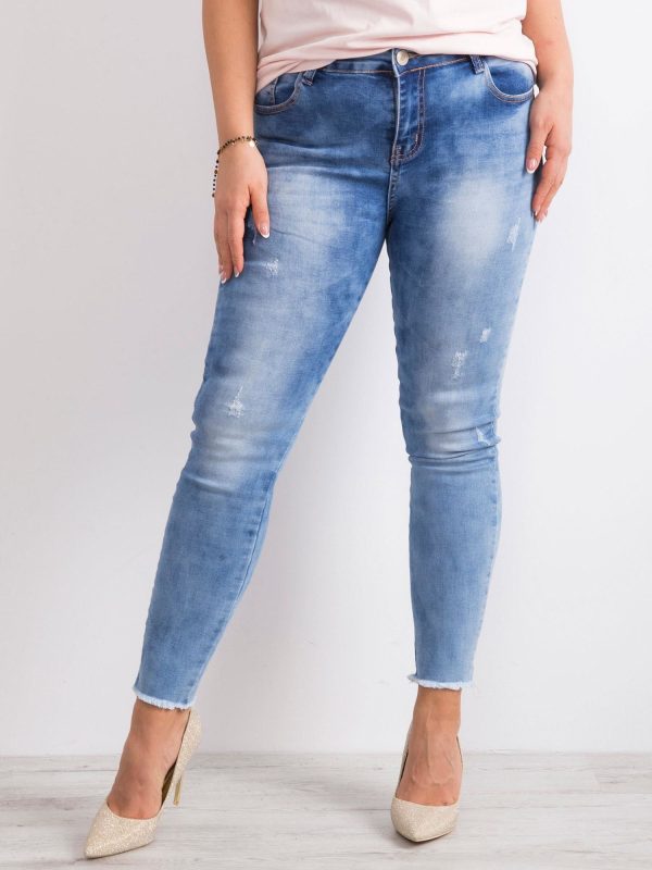 Wholesale Plus Size Blue Jeans
