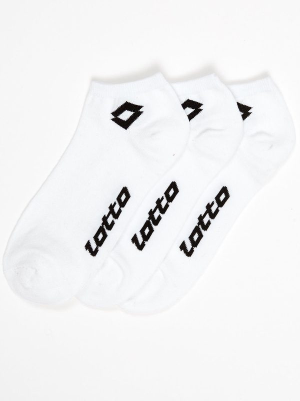 Wholesale LOTTO Men's White Short Socks